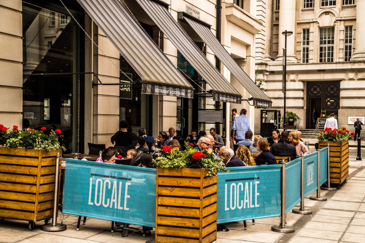 The interior of Locale.