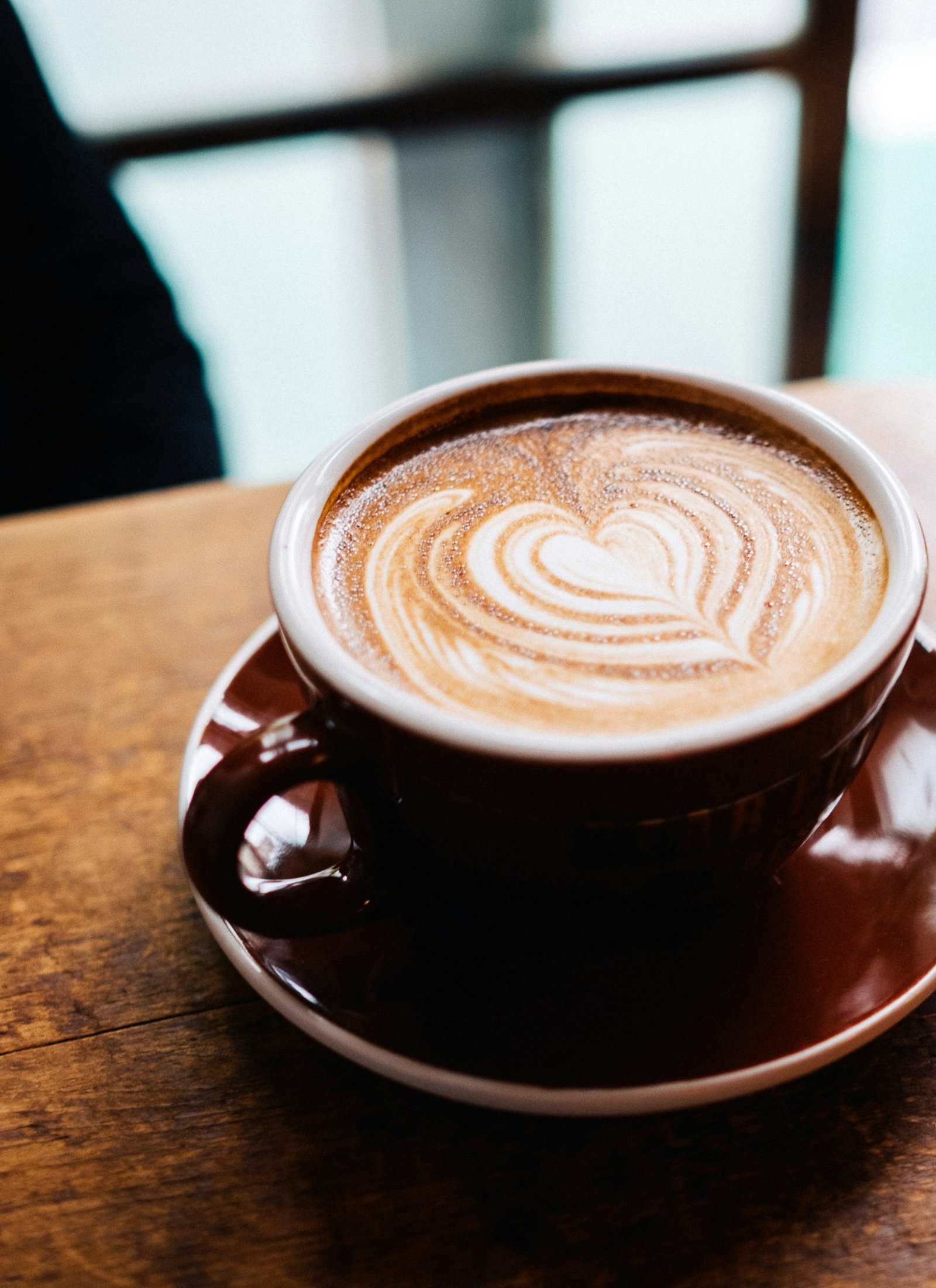 Freshly brewed flat white.